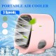 5V Desktop Air Cooler Air Conditioner Fan 300ML 3 Gears Personal USB Desk Fan Cooling Fan for Home Office