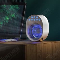 3 Gear Mini Water Cooling Fan Spray Humidification Portable Colorful Night Light Air Cooler Table Fan 3 Gear Mini Water Cooling Fan Spray Humidification Portable Colorful Night Light Air Cooler Table Fan