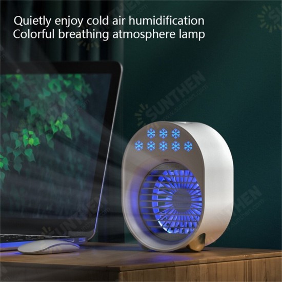 300ml Portable Air Conditioner Mini USB Fan Air Cooler Humidifier Desktop Cooling Conditioning Purifier For Home Office Room