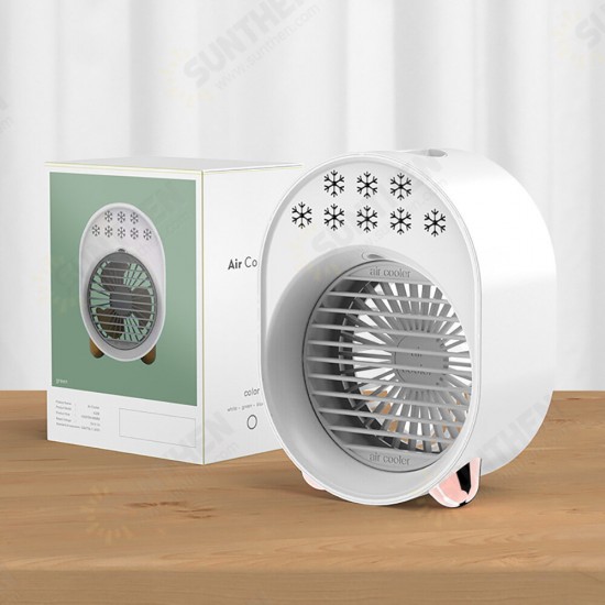 300ml Portable Air Conditioner Mini USB Fan Air Cooler Humidifier Desktop Cooling Conditioning Purifier For Home Office Room