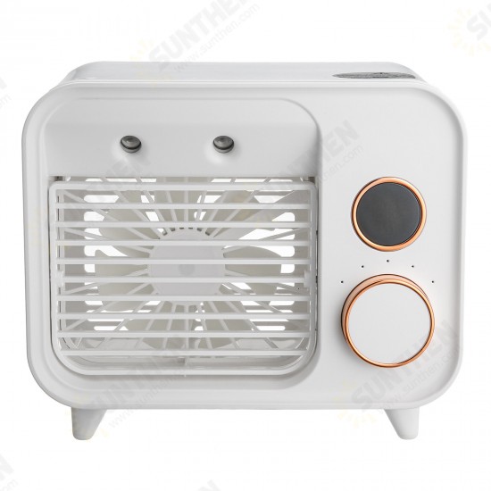 5 in 1 Portable Air Cooler Fan Humidifiers 5 Wind Speeds 2000mAh Battery with LED Night Light