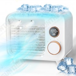 5 in 1 Portable Air Cooler Fan Humidifiers 5 Wind Speeds 2000mAh Battery with LED Night Light 5 in 1 Portable Air Cooler Fan Humidifiers 5 Wind Speeds 2000mAh Battery with LED Night Light