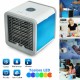 Portable Air Cooler Fan Mini USB Air Conditioner 7 Colors Light Desktop Air Cooling Fan Humidifier Purifier for Office Bedroom