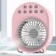 Portable USB Desktop Air Conditioner Negative Ion Spray Cooling Fan 3 Gear Adjustable Evaporative Humidifier for Home Office Travel