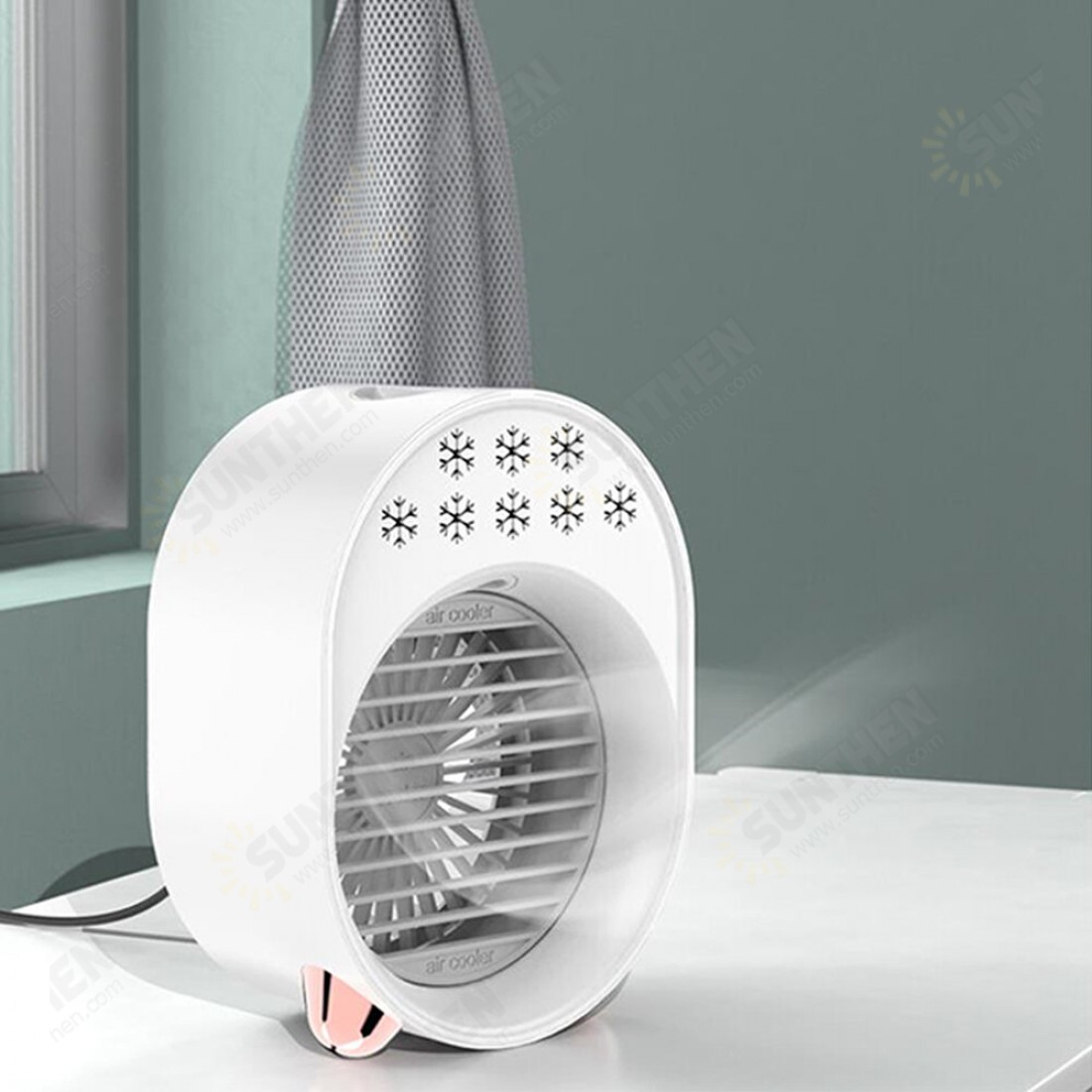 Portable USB Desktop Air Conditioner Negative Ion Spray Cooling Fan 3