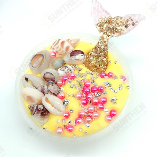 100ML Mermaid Slime Crystal Mud Cotton Fishtail Gift Stress Reliever