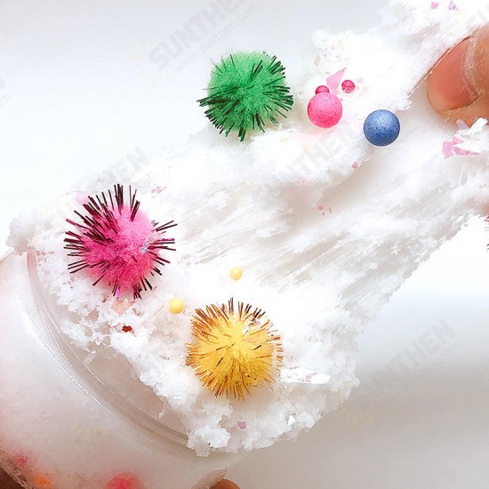 100ML Slime Brushed Cotton Mud Christmas Balls Silk Mud Plasticine Clay Toys