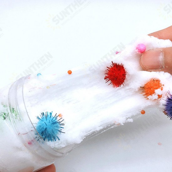 100ML Slime Brushed Cotton Mud Christmas Balls Silk Mud Plasticine Clay Toys