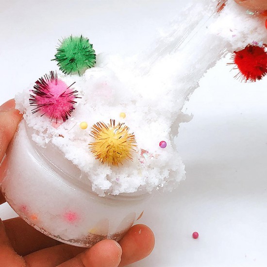 100ML Slime Brushed Cotton Mud Christmas Balls Silk Mud Plasticine Clay Toys