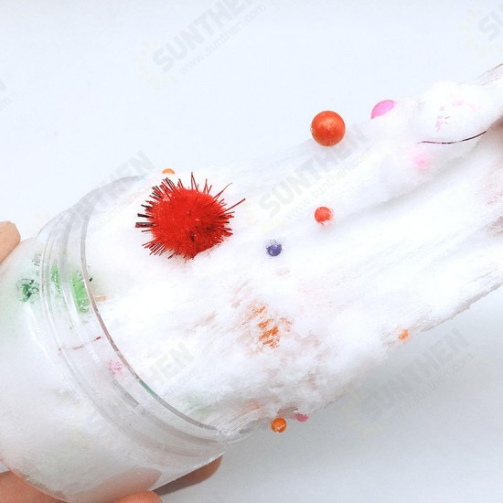 100ML Slime Brushed Cotton Mud Christmas Balls Silk Mud Plasticine Clay Toys