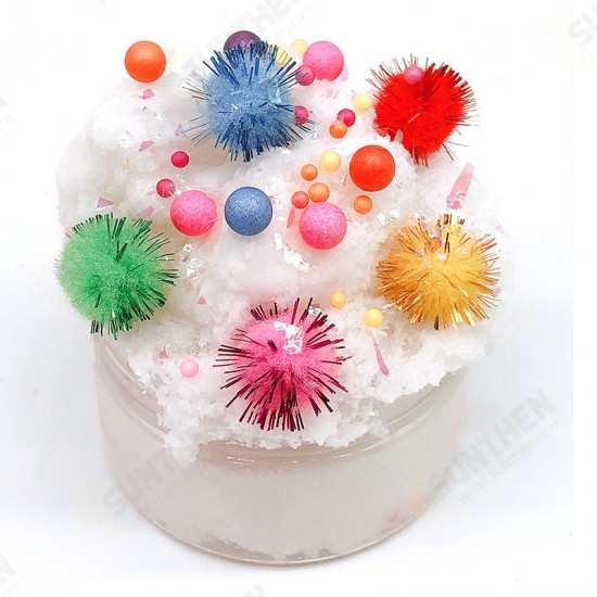 100ML Slime Brushed Cotton Mud Christmas Balls Silk Mud Plasticine Clay Toys