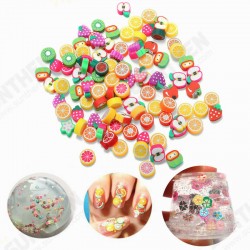 100PCS DIY Slime Accessories Decor Fruit Cake Flower Polymer Clay Toy Nail Beauty Ornament 100PCS DIY Slime Accessories Decor Fruit Cake Flower Polymer Clay Toy Nail Beauty Ornament