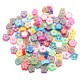 100PCS DIY Slime Accessories Decor Fruit Cake Flower Polymer Clay Toy Nail Beauty Ornament