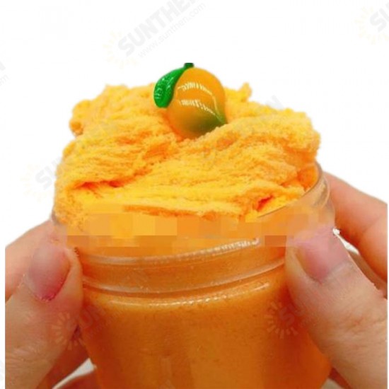 120ML Fruit Slime Brushed Crystal Cotton Clay Decompression DIY Gift Stress Reliever