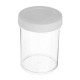 120ML White Cover Hard Round Empty Bottle For Slime Crystal Mud DIY Handmade Accessories