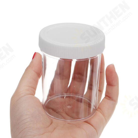 120ML White Cover Hard Round Empty Bottle For Slime Crystal Mud DIY Handmade Accessories