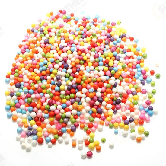 2000PCS 7-9mm DIY Slime Foam Balls Decor Accessories Styrofoam Bead Balls