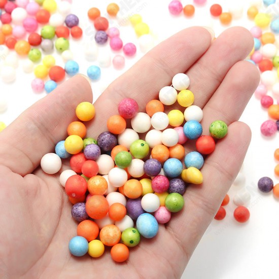 2000PCS 7-9mm DIY Slime Foam Balls Decor Accessories Styrofoam Bead Balls