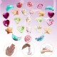 24Pcs Clear Pearl Crystal Mud Slime Plasticine Jelly Clay DIY Relief Stress Toys