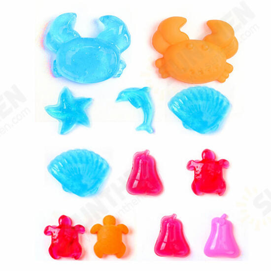 4PCS Cute Animals Slime 6.5cm Random DIY Crystal Clay Rubber Mud Plasticine Toy Gift