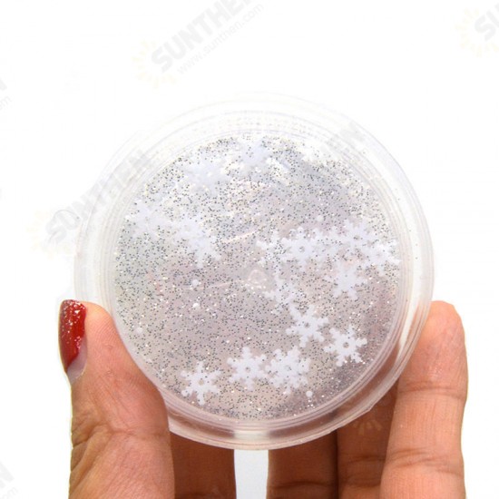 4PCS Slime Pearl Star Glitter Simulated Crystal Mud Jelly Plasticine Stress Relief Gift Toy