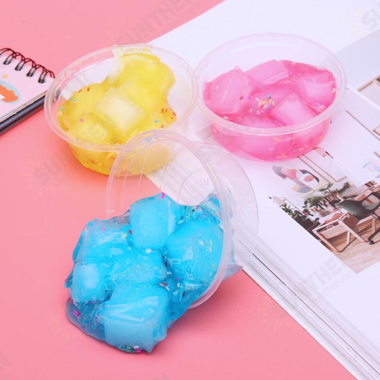 60ml Mixed Cloud Slime Crystal Snowflake Coconut Mud DIY Material Decompression Toy