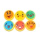6PCS Emoji Face Slime 6cm DIY Crystal Clay Rubber Mud Intelligent Hand Gum Plasticine Toy Gift