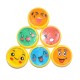 6PCS Emoji Face Slime 6cm DIY Crystal Clay Rubber Mud Intelligent Hand Gum Plasticine Toy Gift