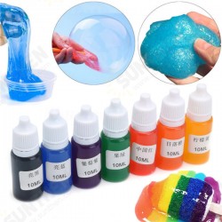 7 Colors Pigment DIY Snow Mud Styrofoam Slime Kit Educational Toys Gift DIY 10ml 7 Colors Pigment DIY Snow Mud Styrofoam Slime Kit Educational Toys Gift DIY 10ml