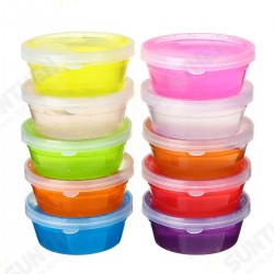 DIY Crystal Slime Kit 10 Colors Fluffy Clay Stress Relief Soft Plasticine Toys DIY Crystal Slime Kit 10 Colors Fluffy Clay Stress Relief Soft Plasticine Toys