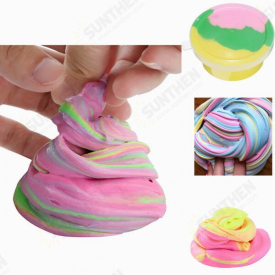 DIY Fluffy Floam Slime Scented Stress Relief No Borax Kids Toy Sludge Cotton mud to release clay Toy