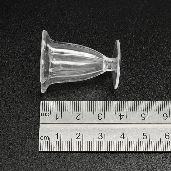 DIY Mini Cup Creamy Soil Sticks Goblets Sticky Minerals Mini Transparent Plastic Cooking