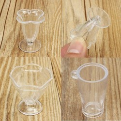 DIY Mini Cup Creamy Soil Sticks Goblets Sticky Minerals Mini Transparent Plastic Cooking DIY Mini Cup Creamy Soil Sticks Goblets Sticky Minerals Mini Transparent Plastic Cooking