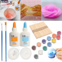 DIY Slime Kit Crystal Fluffy Mud Kids Adult Stress Reliever Gloop Sensory Play Party Games Toy DIY Slime Kit Crystal Fluffy Mud Kids Adult Stress Reliever Gloop Sensory Play Party Games Toy
