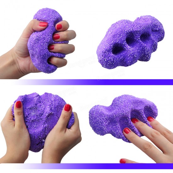 DIY Slime Kit Fluffy Crystal Borax Gliter Powder Glue Play Game Kids Toy Adults Stress Reliever Gift