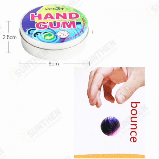 DIY Slime Polymer Colorful Bounce Mud Visual Chameleon Non-Magnetic Rubber Mud Toy