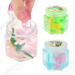 Dinosaur Animal Crystal Mud Hex Bottle Transparent Slime DIY 5.5cm*5.7cm Plasticine Toy Gift Dinosaur Animal Crystal Mud Hex Bottle Transparent Slime DIY 5.5cm*5.7cm Plasticine Toy Gift