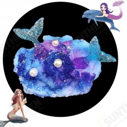 Fluffy Slime Brushed Mud Mermaid Tail Starfish Coconut Tree DIY Slime Set Decompression Toy Fluffy Slime Brushed Mud Mermaid Tail Starfish Coconut Tree DIY Slime Set Decompression Toy