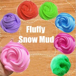 Fluffy Snow Mud Slime Colorful Color Random Kids Sludge Toy No Borax Stress Relief Fluffy Snow Mud Slime Colorful Color Random Kids Sludge Toy No Borax Stress Relief
