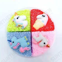 Four-color Slime Unmixed Fruit Dessert Animal Snow Rice Cotton Mud Clay 120ml Four-color Slime Unmixed Fruit Dessert Animal Snow Rice Cotton Mud Clay 120ml