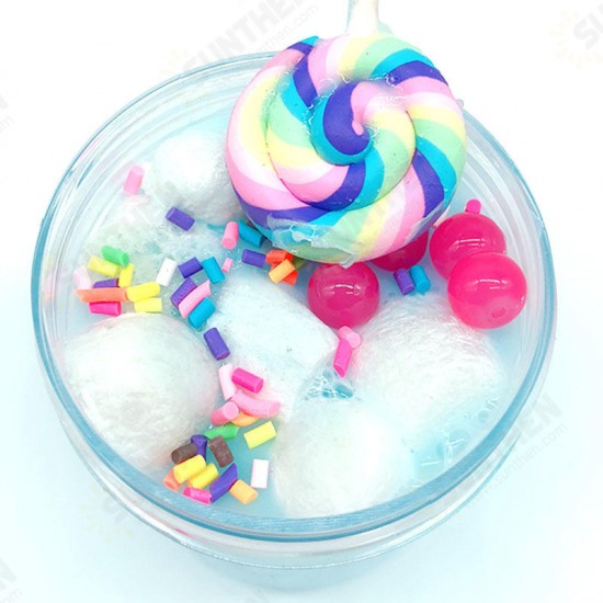 Lollipop Crystal Mud Cotton Slime 120ml Candy Marshmallow Clay Plasticine