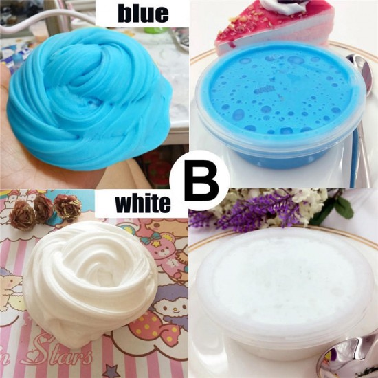 Pink Blue White Purple 60ml Bright Color DIY Hand Clay Slime Mud Toys