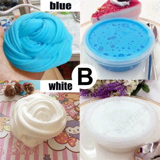 Pink Blue White Purple 60ml Bright Color DIY Hand Clay Slime Mud Toys