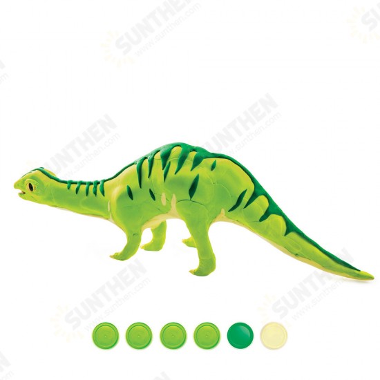 Clay Dinosaur Series 3D Puzzle Modeling Clay Children's Manual DIY Rubber Color Mud Toys