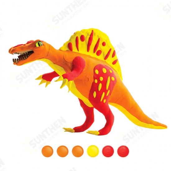 Clay Dinosaur Series 3D Puzzle Modeling Clay Children's Manual DIY Rubber Color Mud Toys