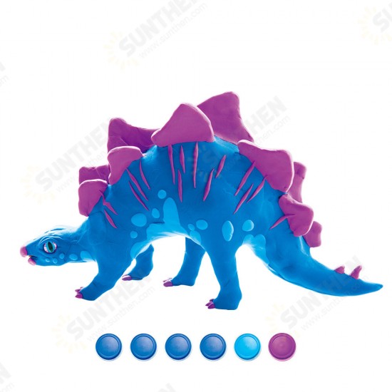 Clay Dinosaur Series 3D Puzzle Modeling Clay Children's Manual DIY Rubber Color Mud Toys