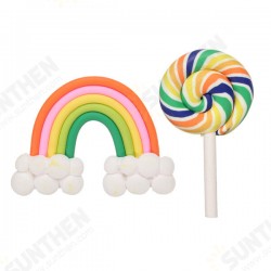 Simulation Cream Jelly Soft Rainbow Cloud Creamy DIY Phone Shell Material Jewelry Accessories Simulation Cream Jelly Soft Rainbow Cloud Creamy DIY Phone Shell Material Jewelry Accessories