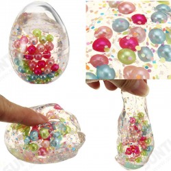 Slime Pearl Ball Simulated Egg Shape Bottle Crystal Mud Collection Stress Reliever Gift Decor Toy Slime Pearl Ball Simulated Egg Shape Bottle Crystal Mud Collection Stress Reliever Gift Decor Toy