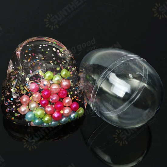 Slime Pearl Ball Simulated Egg Shape Bottle Crystal Mud Collection Stress Reliever Gift Decor Toy