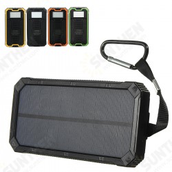 8000mAh Solar Waterproof Portable Charger Dual USB Battery Power Bank 8000mAh Solar Waterproof Portable Charger Dual USB Battery Power Bank
